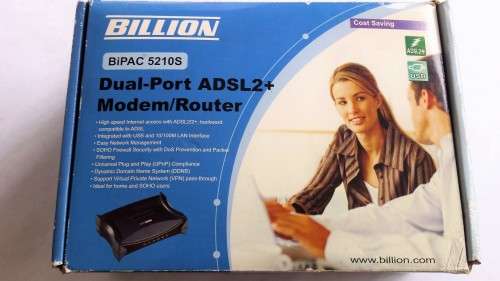 Billion, Dual Port ADSL2+ Modem/Router, BiPac 5210S