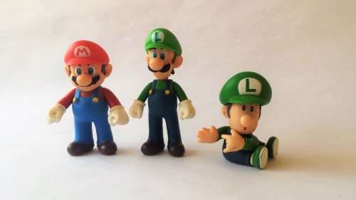 Super Mario Bros, Action Figure, Mario & Luigi, 12cm