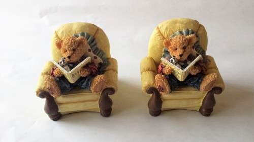Book Ends, Pair, Bear Theme