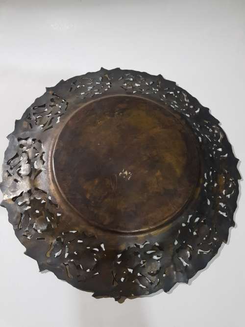 Brass Wallplate, Egyptian Theme, D - 39cm