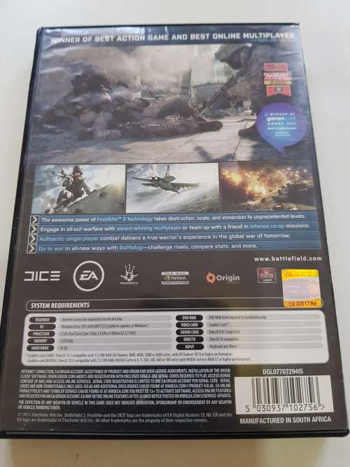 Battlefield 3, PC DVD Rom