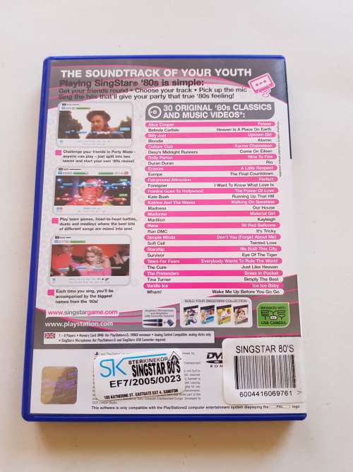 Playstation 2, Singstar 80's