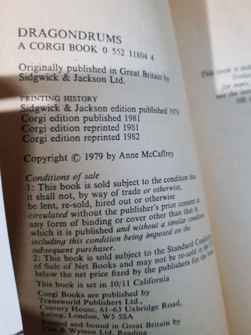 Anne McCaffrey, Dragondrums