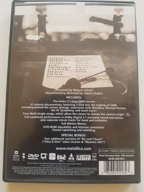 Metallica with Michael Kamen conducting the San Francisco Symphony Orchestra