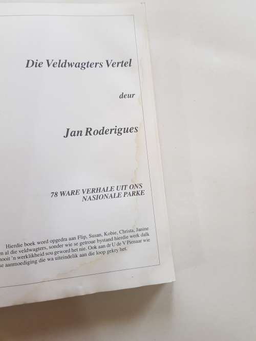 Die Veldwagters Vertel deur Jan Rodrigues