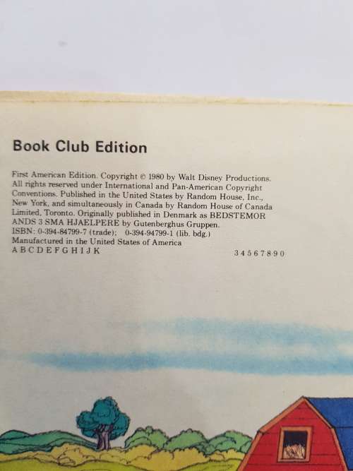 Walt Disney, Grandma Duck`s Little Helpers, 1980 Hardcover