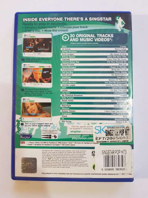 Playstation 2, Singstar Pop Hits