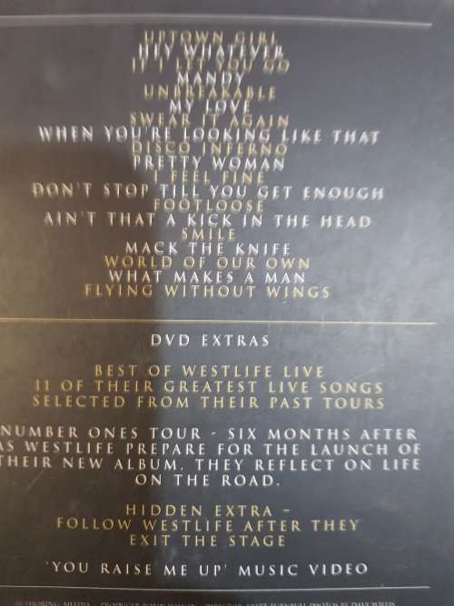 Westlife, The Number Ones Tour DVD