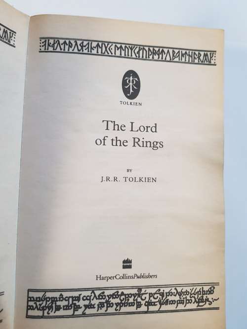 The Lord of The Rings by JRR Tolkien