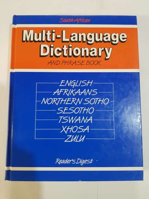 South African Multi-Language Dictionary and Phrase Book, Readers Digest