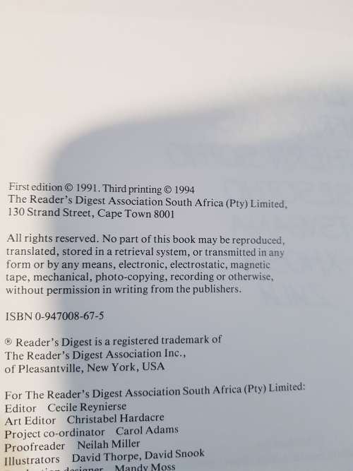 South African Multi-Language Dictionary and Phrase Book, Readers Digest