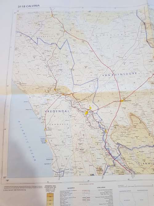 Map 3118 Calvinia, 1:250 000, 1994