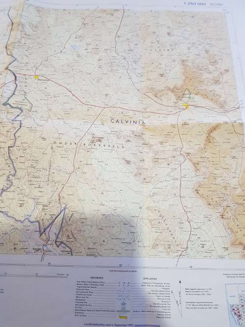 Map 3118 Calvinia, 1:250 000, 1994