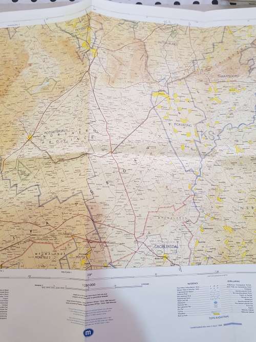 Map 2428 Nylstroom, 1:250 000