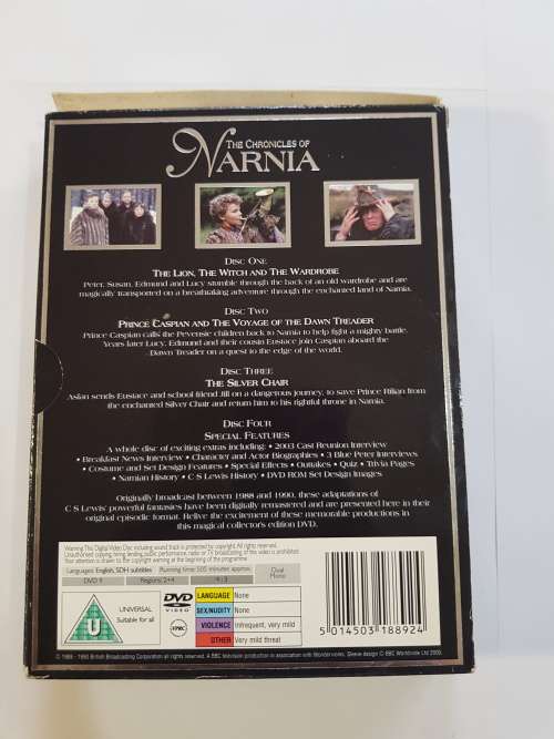 The Chronicles of Narnia, The Complete 4 Disc Collectors Edition, DVD