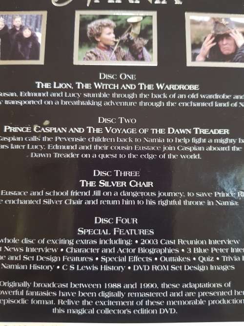 The Chronicles of Narnia, The Complete 4 Disc Collectors Edition, DVD