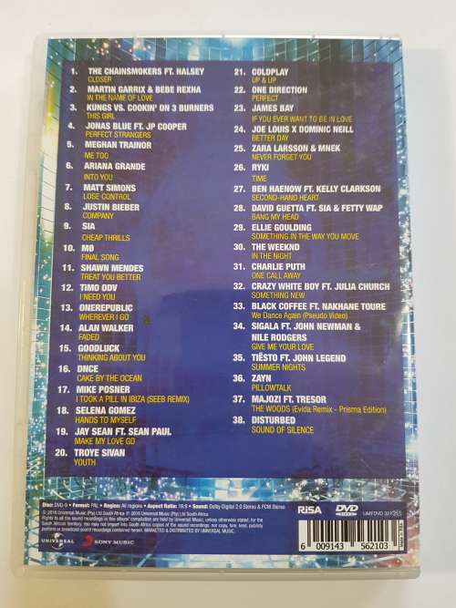 Now That`s What I Call Music, The DVD 2016