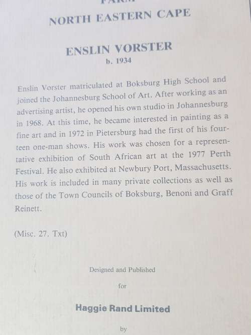 Enslin Vorster Print, Farm North Eastern Cape