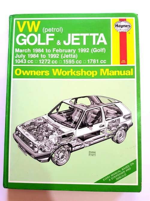 VW Golf and Jetta 1984-1992 Workshop Manual, Haynes
