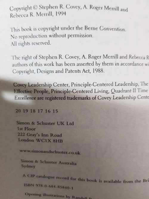 First Things First by Stephen R. Covey, A. Roger Merrill and Rebecca R. Merrill