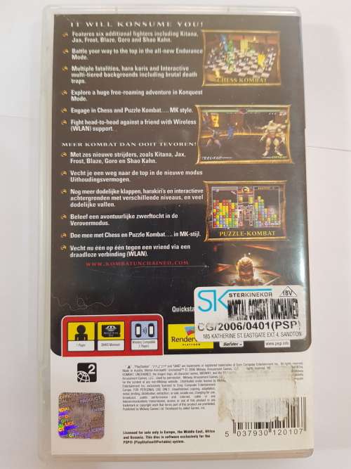 PSP, Mortal Kombat, Unchained