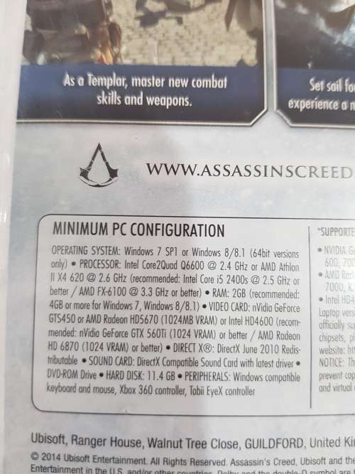 Assassin`s Creed, Rogue PC DVD