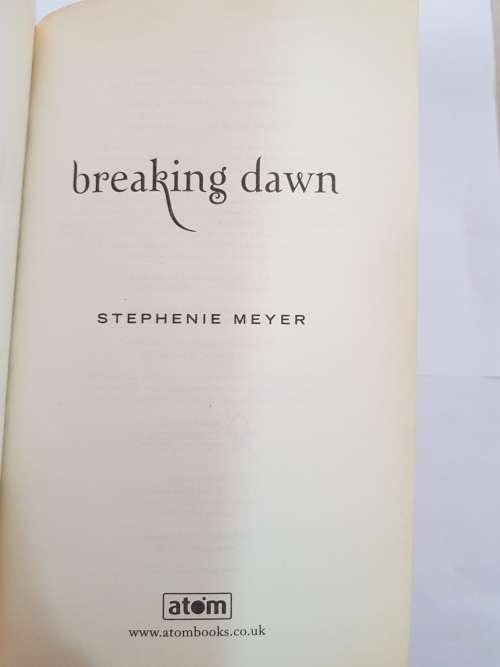 Stephenie Meyer, Breaking Dawn