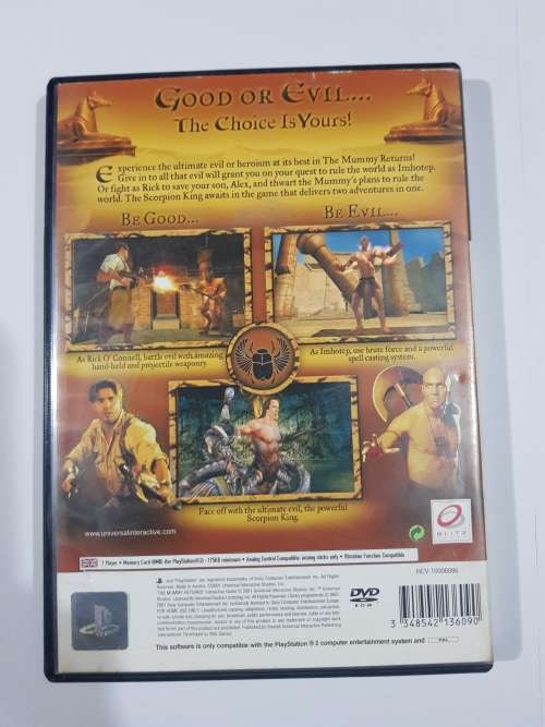 PS2, Playstation 2, The Mummy Returns