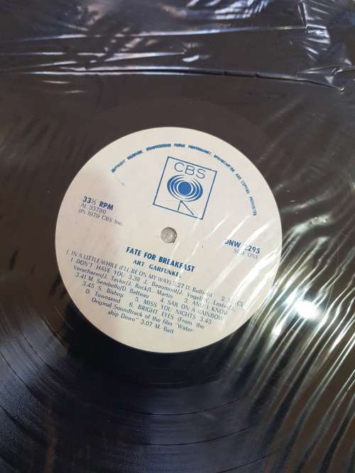 Art Garfunkel, Fate for Breakfast LP, Zimm Press