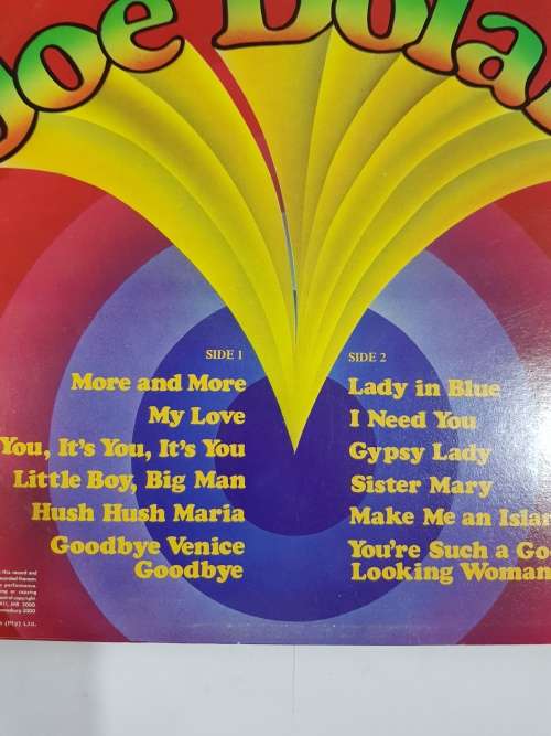 The Sessionmen pay tribute to the hits of Joe Dolan LP, VG+