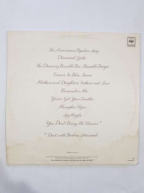 Neil Diamond, You Don`t Bring Me Flowers LP. VG