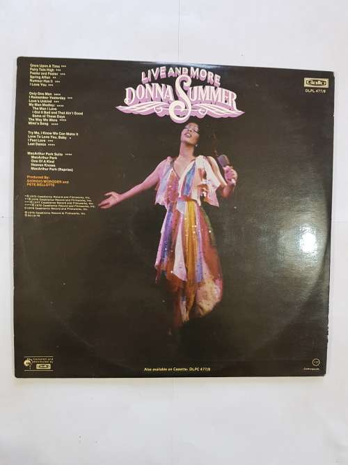 Donna Summer, Live and More Double LP, VG