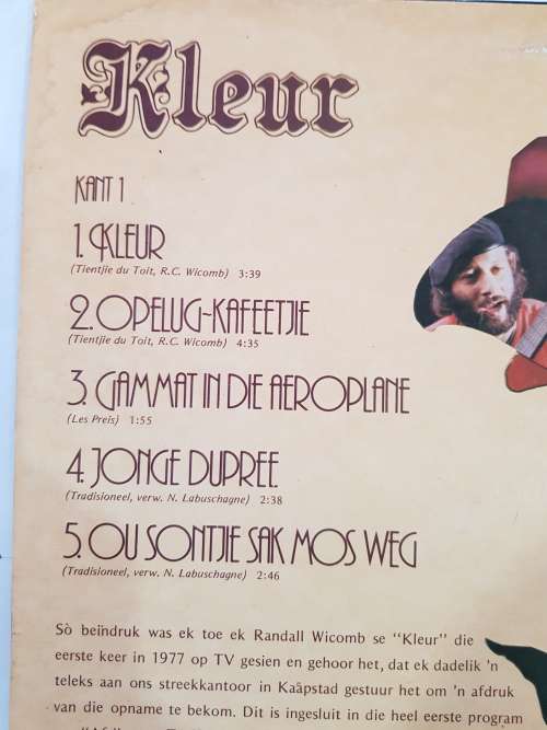 Randall Wicomb, Kleur LP, VG+