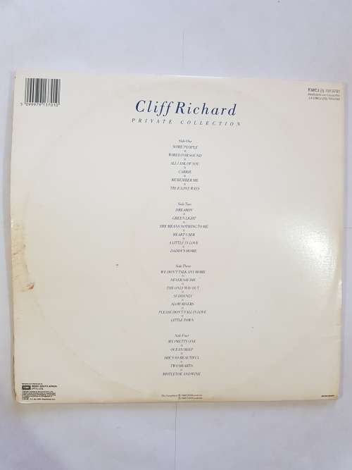 Cliff Richard, Private Collection 1979-1988 Double LP, VG