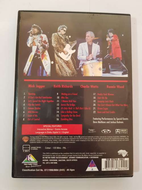 The Rolling Stones, Bridges to Babylon Tour `97-98 DVD