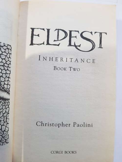 Eldest, Inheritance Book Two by Christopher Paolini