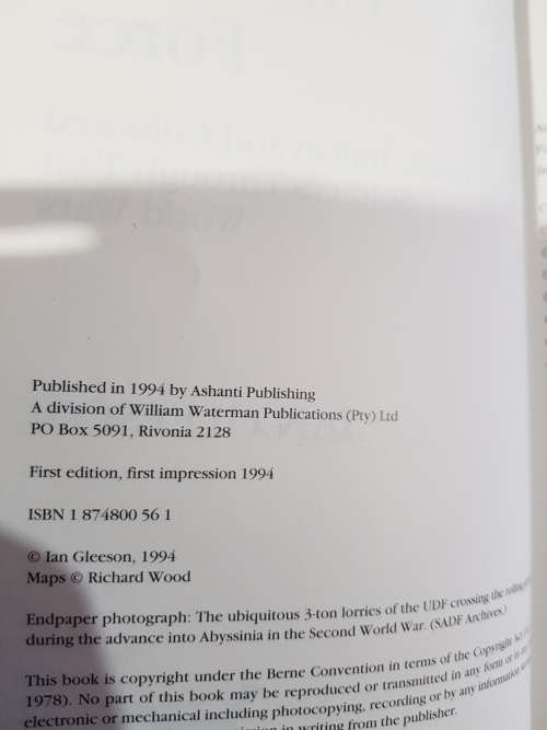 The Unknown Force by Ian Gleeson