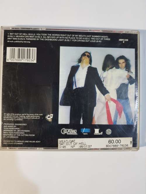 Meat Loaf, Bat Out Of Hell CD