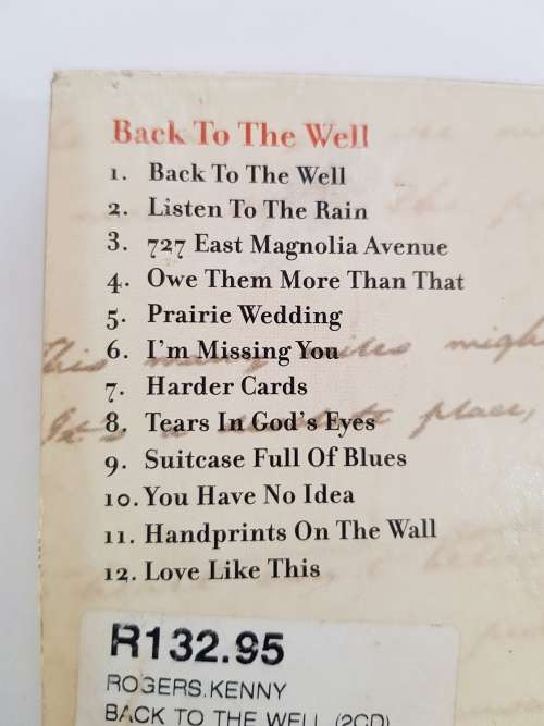 Kenny Rogers, Back To The Well, Limited Edition Boxset, 2 x CD