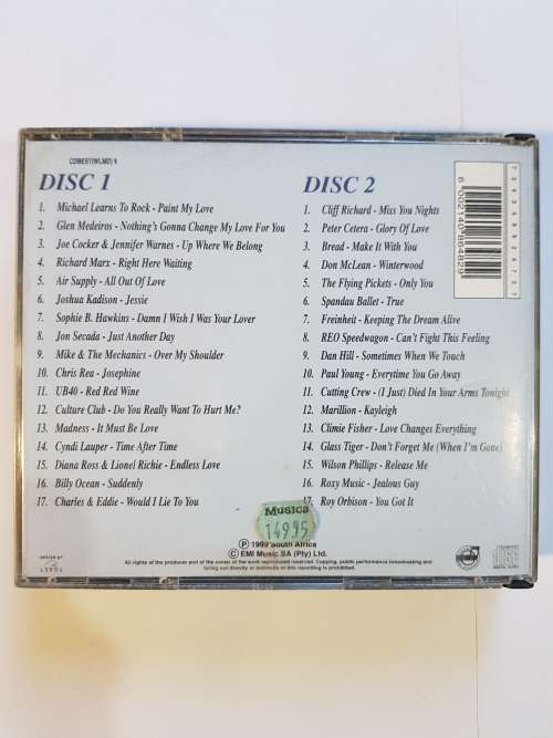 The Best Love Songs Album In The World...Ever, 2 x CD