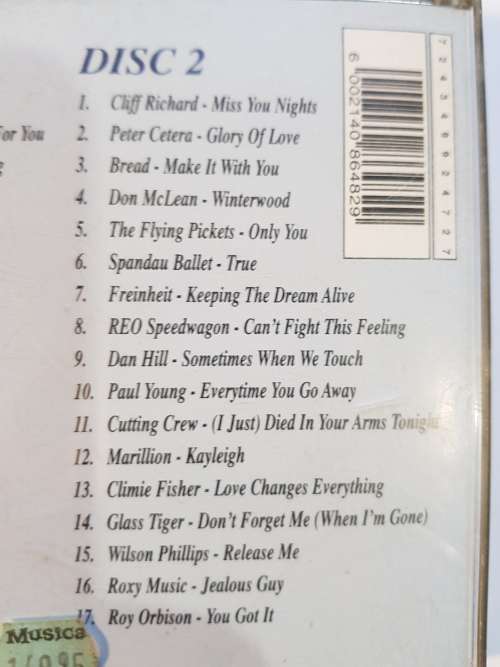 The Best Love Songs Album In The World...Ever, 2 x CD