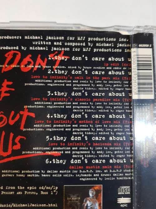 Michael Jackson, They Don`t Care About Us CD single