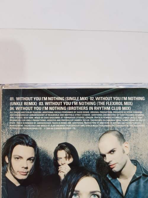 Placebo featuring David Bowie, Without You I`m Nothing CD Single