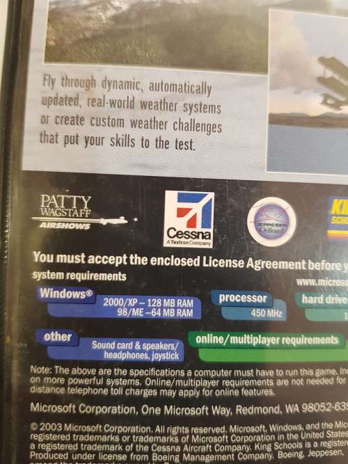 Microsoft Flight Simulator 2004, A Century of Flight PC CD