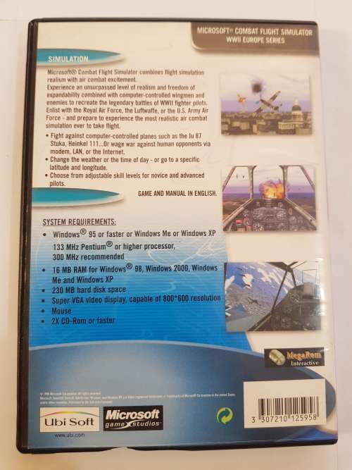 Microsoft Flight Simulator, WWII Europe Series PC CD