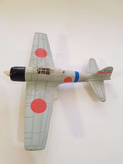 Model Airplane, WW II, Mitsubishi Zero 1:48, Metal, No. 99068