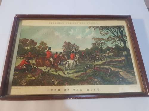Herring`s Fox Hunting Scenes, End Of The Hunt, Print