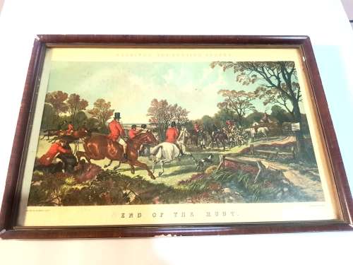 Herring`s Fox Hunting Scenes, End Of The Hunt, Print