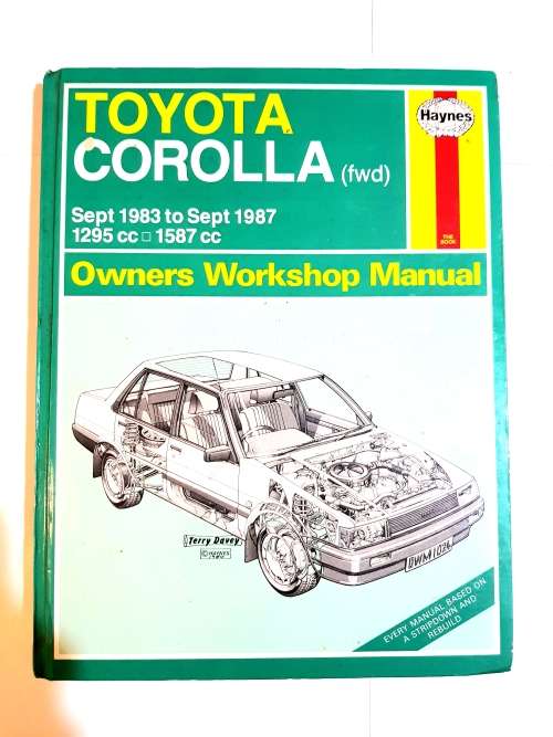 Toyota Corolla, 1983-1987 Workshop Manual, Haynes