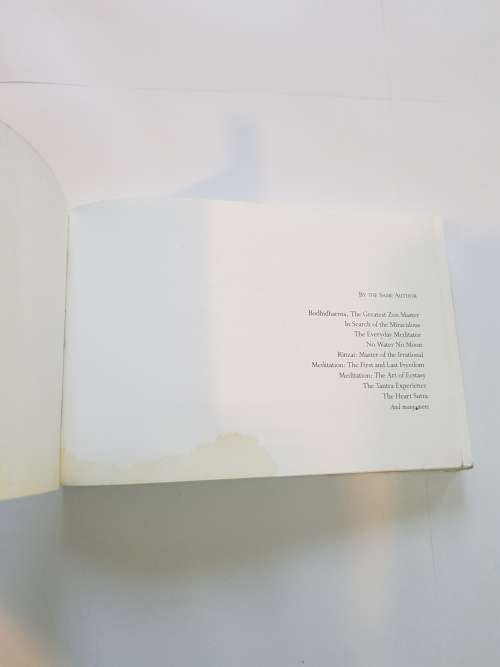 Osho Zen Tarot, The Transcendental Game Of Zen, Instruction Book